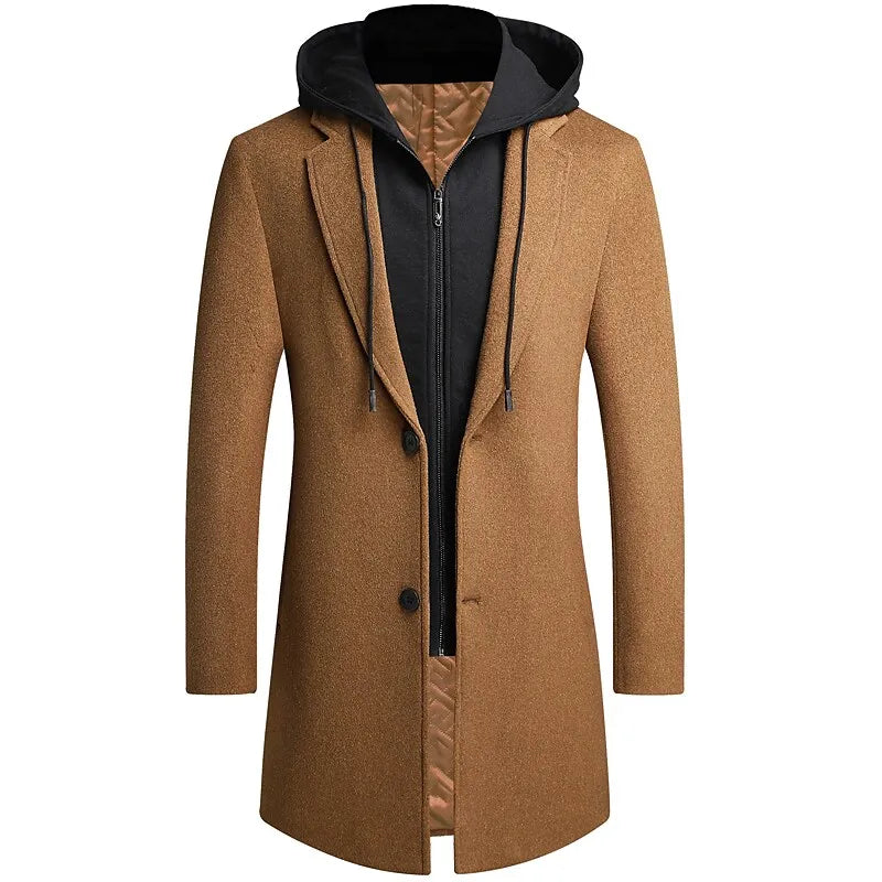 Hardfell | Elegant coat with integrated zipper