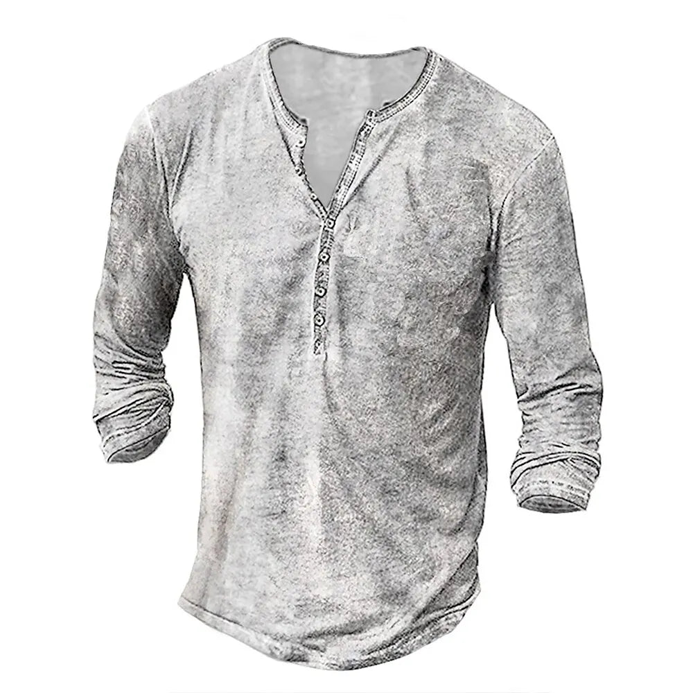 Hardfell | Noah - collarless long sleeve shirt for men