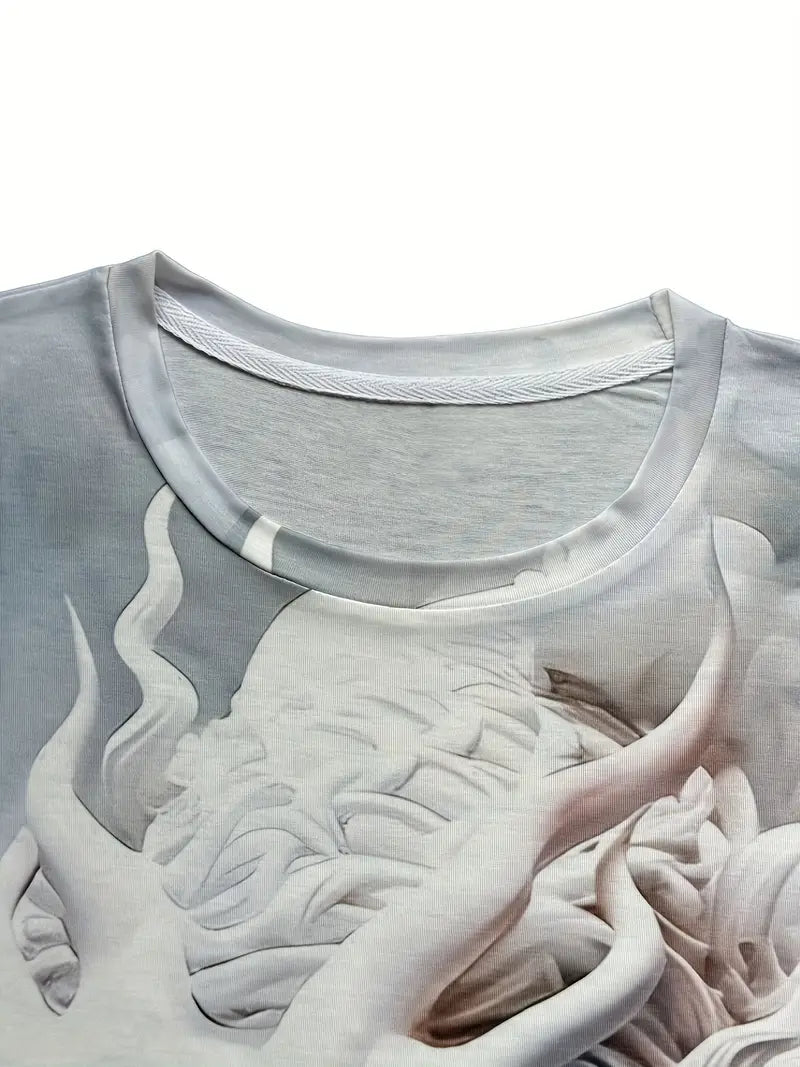 Hardfell | James - crew neck t-shirt with kite pattern for men