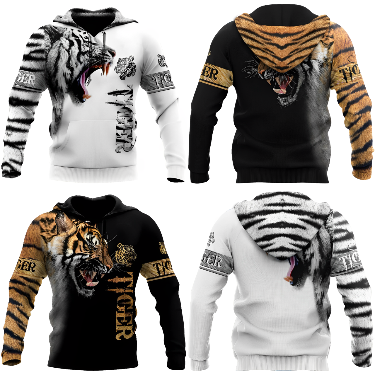 Hardfell | Tiger hooded jacket for men