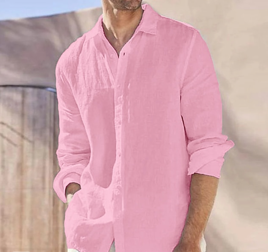 Hardfell | Elegant linen shirt with collar