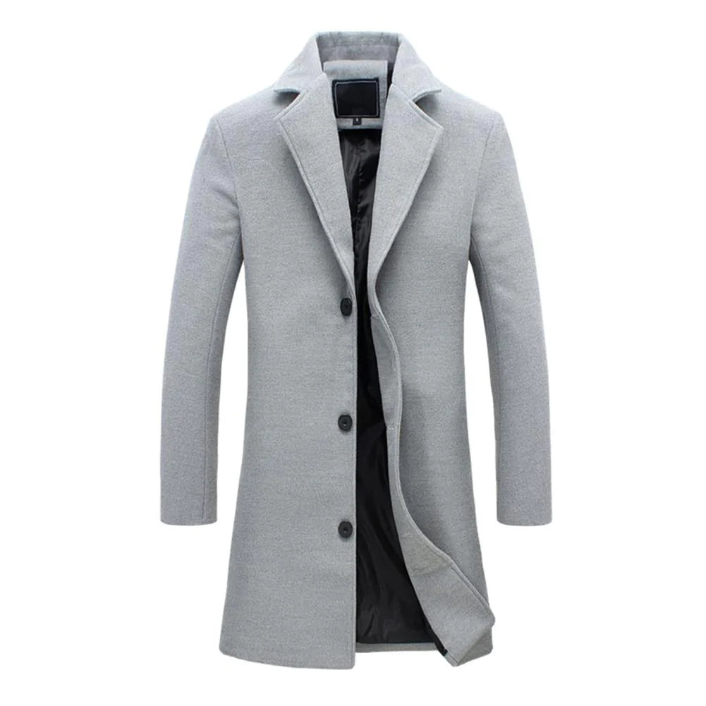 Hardfell | Classic long winter coat for men