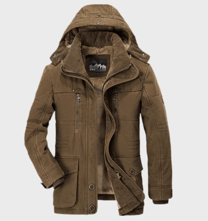 Hardfell | Hugo - thick winter jacket with hood for men with jacket with deep pockets