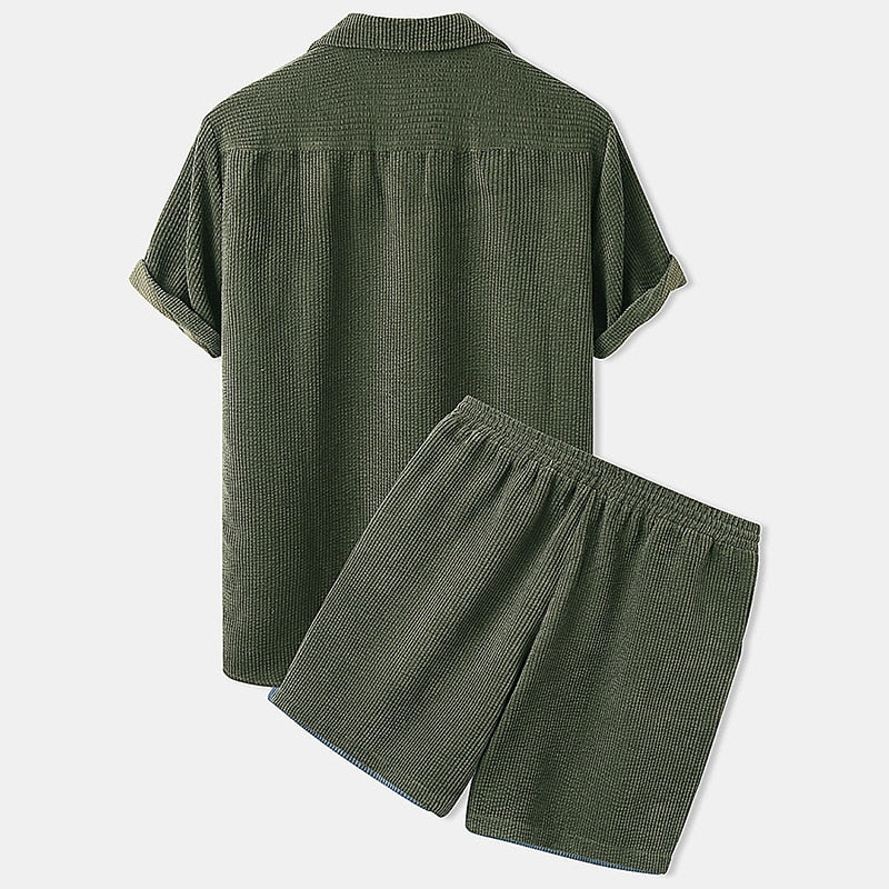 Hardfell | Corduroy shorts set for men