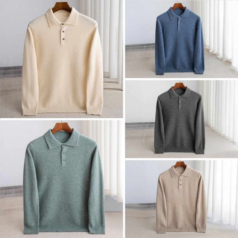Hardfell | Clark knitted polo sweater
