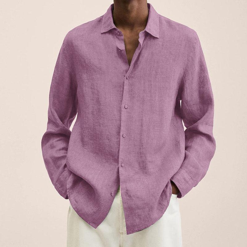 Hardfell | Men's shirt with cotton and linen lapels