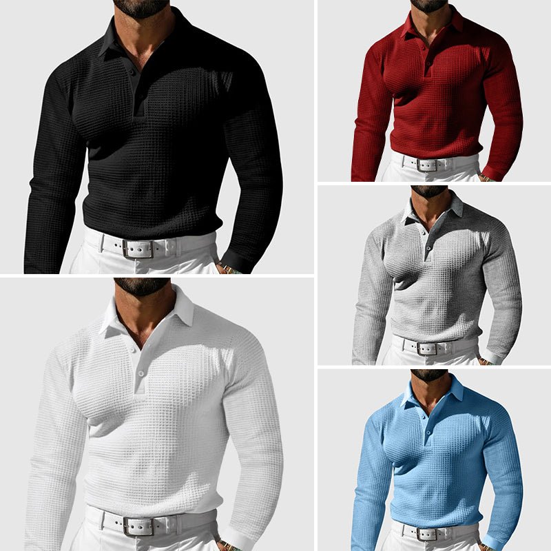 Hardfell | Tailors waffle polo shirt