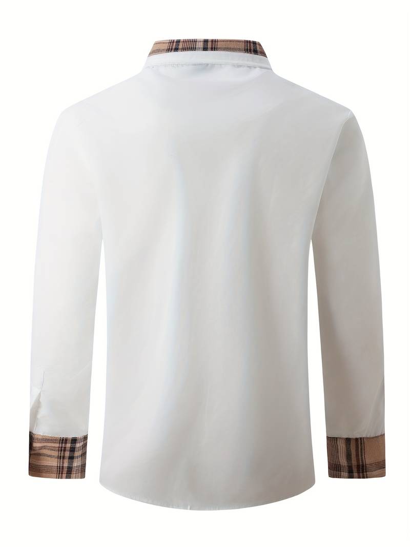 Hardfell | Liam - classic long sleeve shirt in check design