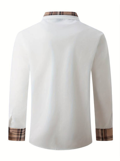 Hardfell | Liam - classic long sleeve shirt in check design