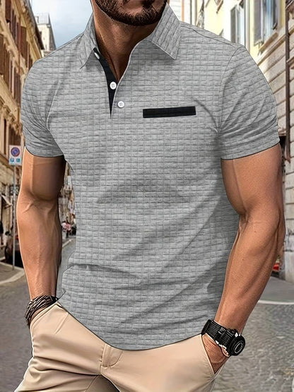 Hardfell | Daniel - short sleeve waffle shirt for men