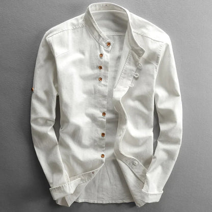 Hardfell | Elegant linen shirt with collar