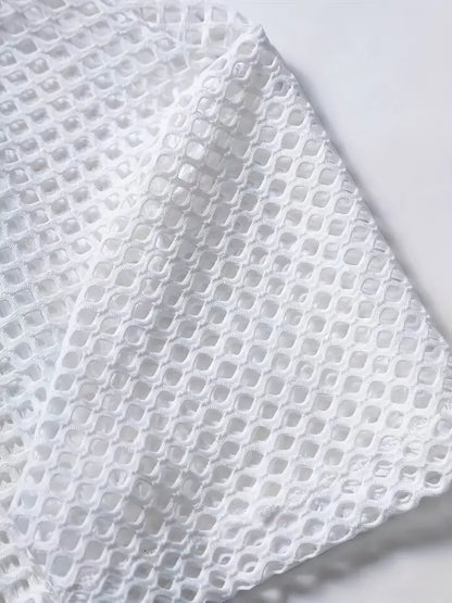 Hardfell | Daniel - hollowed out short sleeve shirt