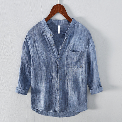 Hardfell | Vintage blue linen shirt