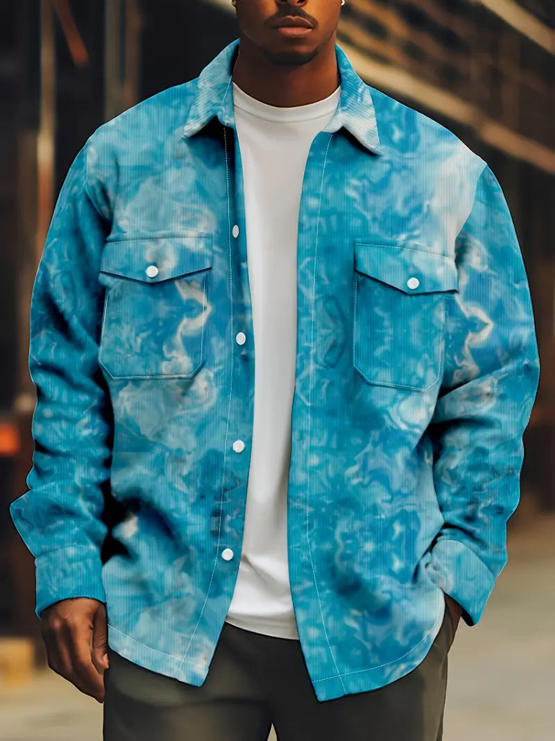 Hardfell | Benjamin - batik long sleeve shirt