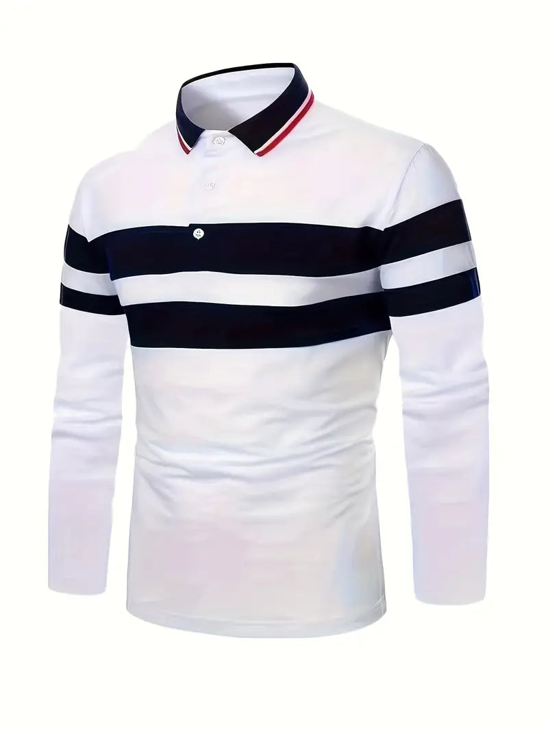Hardfell | Christopher - casual colorblock long sleeve shirt