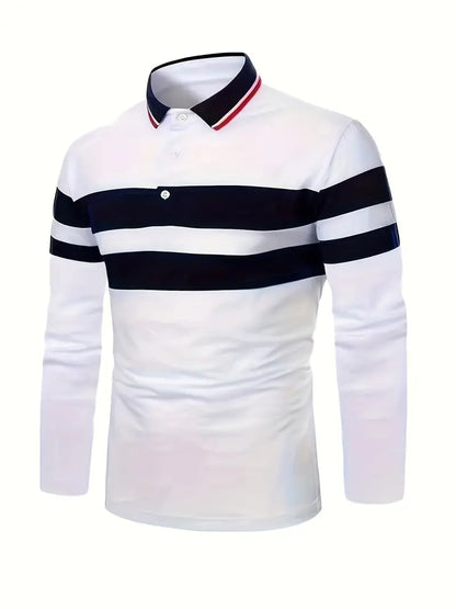 Hardfell | Christopher - casual colorblock long sleeve shirt