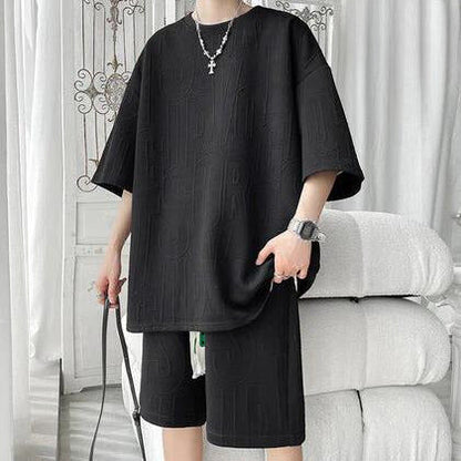 Hardfell | Stephen's LuxeEase comfort-blend T-shirt and shorts set