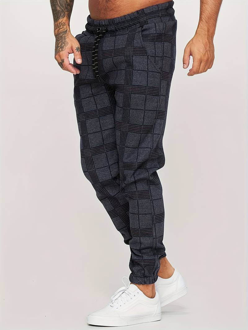 Hardfell | Alexander - casual pants with plaid print for men