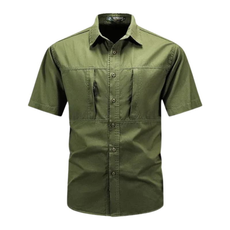 Hardfell | Practical shirt with chest zippers and short sleeves