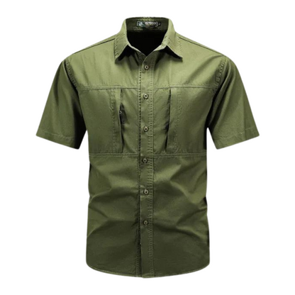 Hardfell | Practical shirt with chest zippers and short sleeves