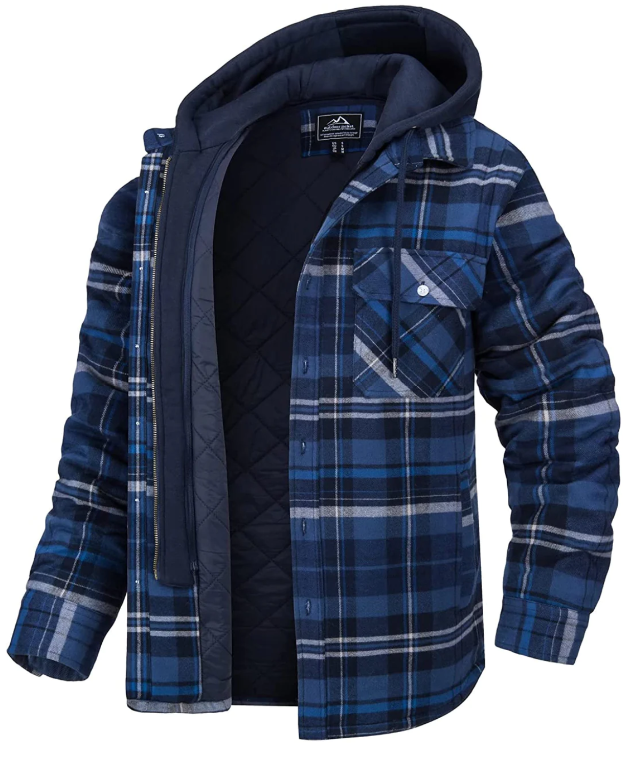 Hardfell | Checked hooded jacket for men