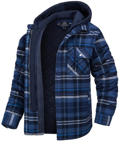 Hardfell | Checked hooded jacket for men