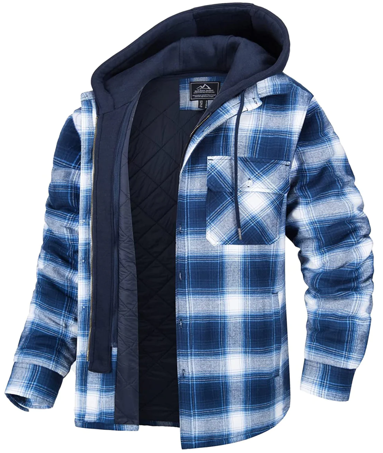Hardfell | Checked hooded jacket for men