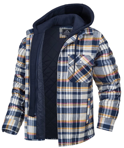 Hardfell | Checked hooded jacket for men