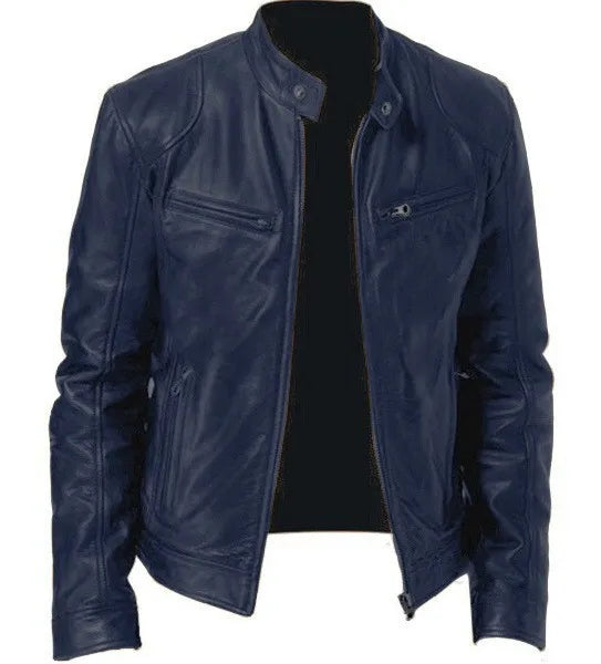 Hardfell | Plain leather jacket for men