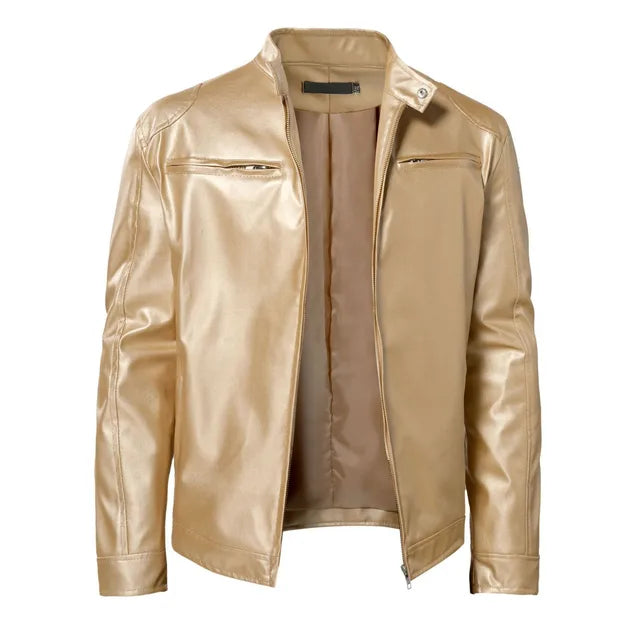Hardfell | Plain leather jacket for men
