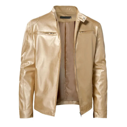 Hardfell | Plain leather jacket for men
