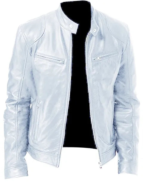 Hardfell | Plain leather jacket for men