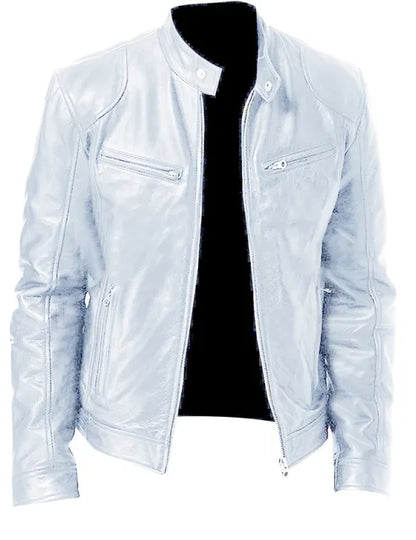 Hardfell | Plain leather jacket for men