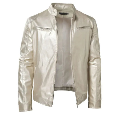 Hardfell | Plain leather jacket for men