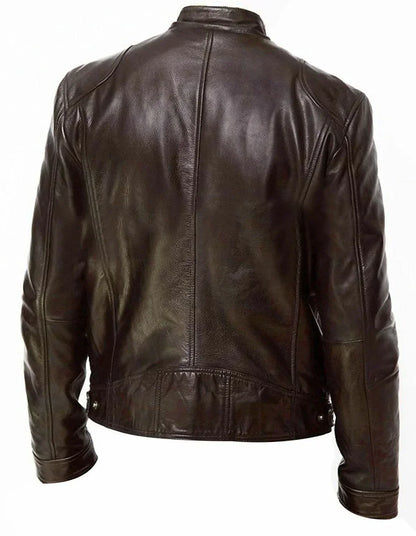 Hardfell | Plain leather jacket for men