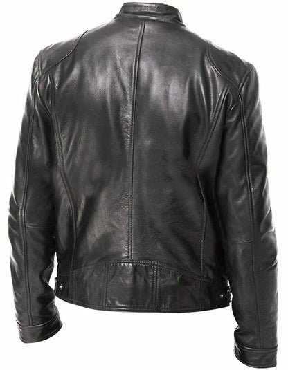Hardfell | Plain leather jacket for men