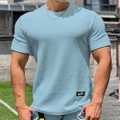 Hardfell | Sky blue knitted T-shirt