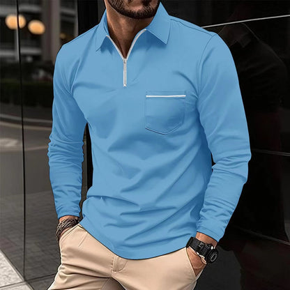 Hardfell | Ethan - classic long sleeve polo shirt for spring