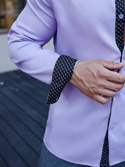 Hardfell | Alexander - color block long sleeve shirt for men