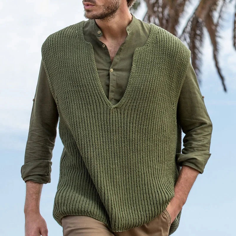 Hardfell | Abraham - sleeveless knit sweater for men