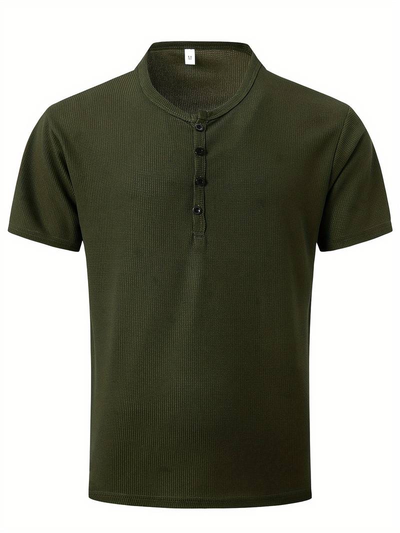 Hardfell | Kevin - casual waffle short sleeve shirt for men