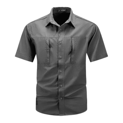 Hardfell | Practical shirt with chest zippers and short sleeves