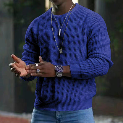 Hardfell | men's long sleeve sweater with round neck