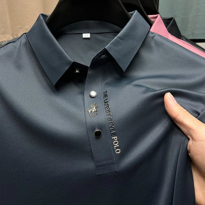 Hardfell | JONAS - Breathable silk polo shirt for men