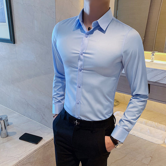 Hardfell | Elegant men's business shirt with slim fit and Kent collar