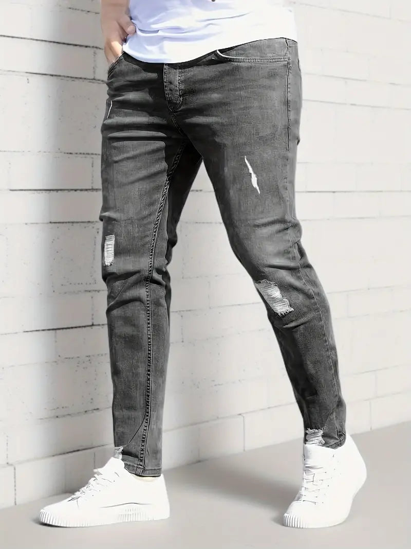 Hardfell | Ethan - skinny jeans with rips for spring