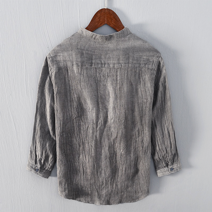 Hardfell | Vintage blue linen shirt