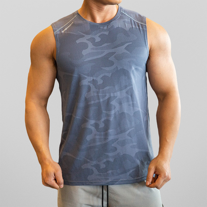 Hardfell | Green camouflage tank top for men