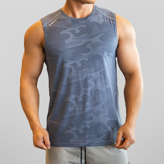 Hardfell | Green camouflage tank top for men