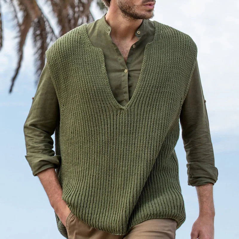 Hardfell | Abraham - sleeveless knit sweater for men